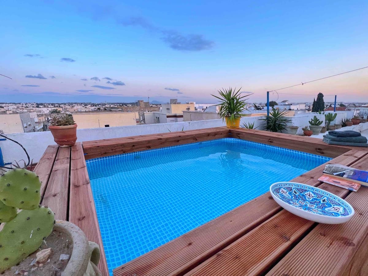Penthouse cosy avec piscine privée à la Marsa — Marsa Cite Rabii · Photo 21