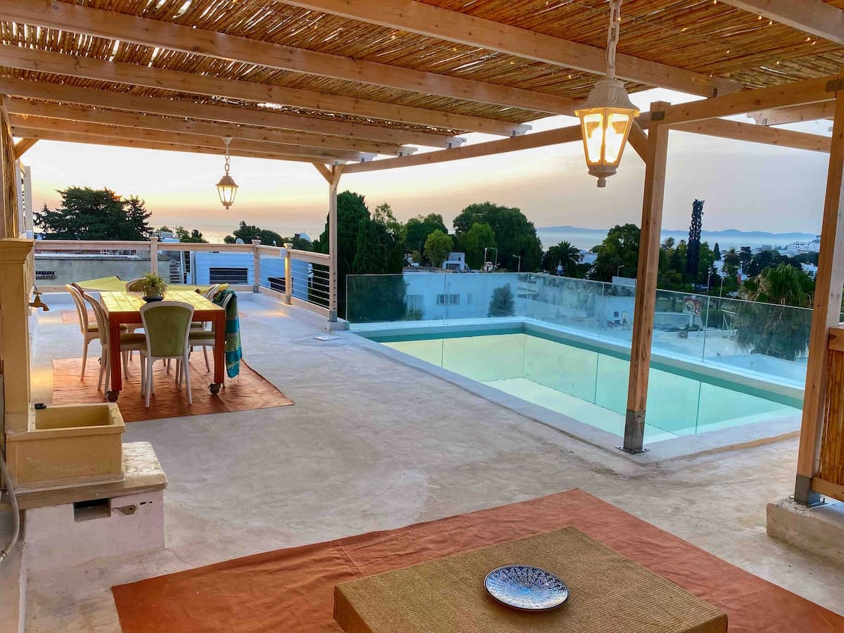 Charming villa in Sidi Bou Said with Mediterranean sea view — Puniq Homes