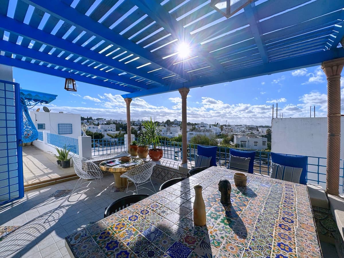 Panoramic blue/private pool in Sidi Bousaid — Sidi Bou Said · Photo 22